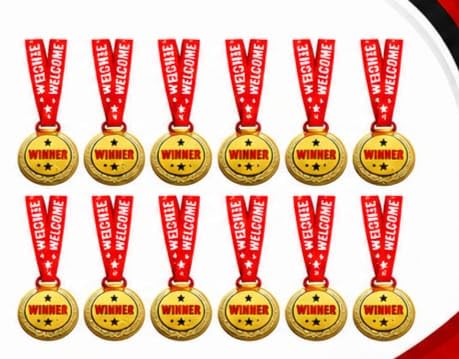 Winner Medals with Ribbon Set of 12, Medals with Unique Pattern 1st 2nd 3rd Prizes for Sports, Competitions, Party-image-38