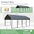RITERYIFER 12x20 FT Heavy Duty Carport, Black Metal Carports Kits for Garage - Aluminum Car Ports with Steel Shelter Frame Cover for 1 Car or Boats