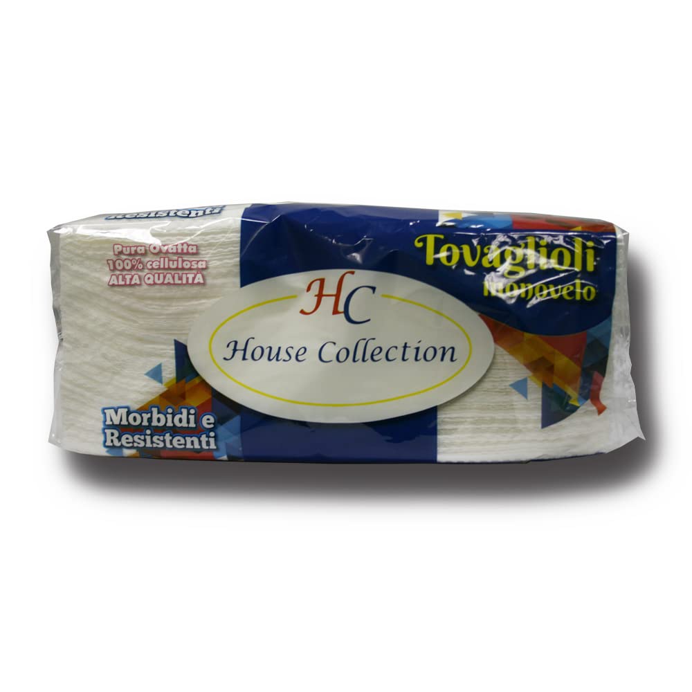HOUSE COLLECTION Tovaglioli di carta, per pranzo e buffet, 200 pz, 33x33 cm