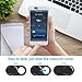 Webcam Cover Slide, 0.027-Inch Ultra-Thin Metal Camera Cover for MacBook Pro, iMac, Laptop, PC, iPad, iPhone, Smartphone, Macbook Accessories Protect Your Visual Privacy (Black/Pink/Silver-3 Pack)