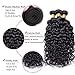 12 14 16 Inch Water Wave Human Hair Bundles 100% Unprocessed Curly Brazilian Virgin Hair Wet And Wavy 3 Bundles Human Hair Natural Black