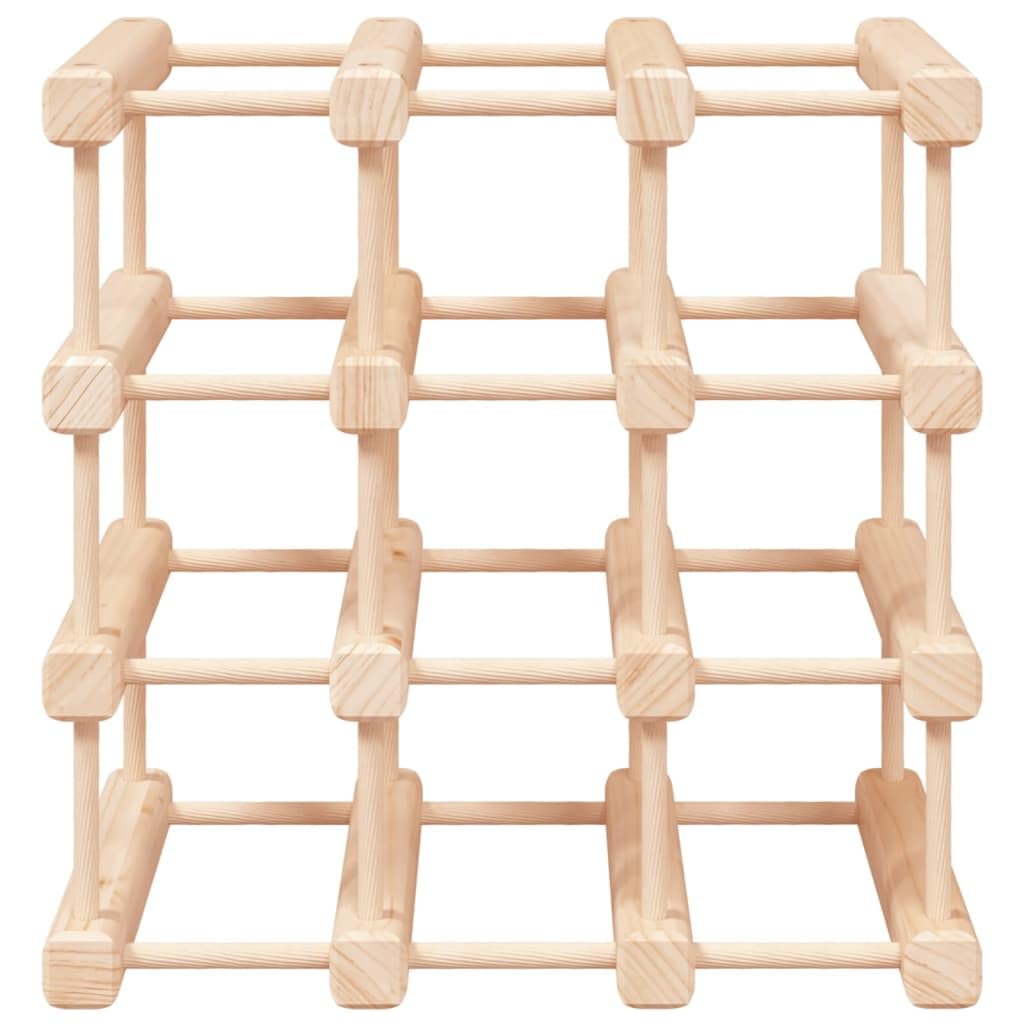 Weinregal für 12 Flaschen Massivholz Kiefer 36x23x36 cm | Stilvoller Flaschenständer für Küche, Speisekammer & Keller. Sichere, platzsparende Lagerung für Ihre Weine.