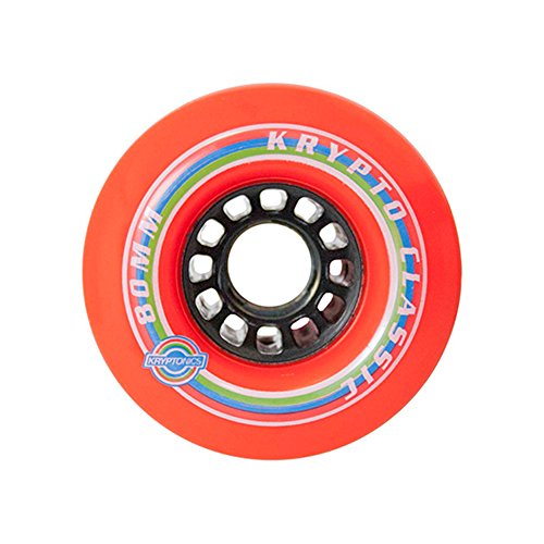 Kryptonics lboard Classic - wielen, rood, 80 mm, 1 stuk