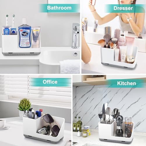 PARKMANI Toothbrush Holders for Bathroom Countertop, Kids Electric Toothbrush and Toothpaste Holder, Bathroom Accessories Vanity Organizer, Bathroom Organizers And Storage (Grey) - Cosy Home Interiors PARKMANI Toothbrush Holders for Bathroom Countertop, Kids Electric Toothbrush and Toothpaste Holder, Bathroom Accessories Vanity Organizer, Bathroom Organizers And Storage (Grey) - Image 7
