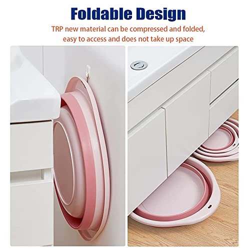 Zhailyn Lavabo Plegable, 2 Piezas Silicone Lavabo