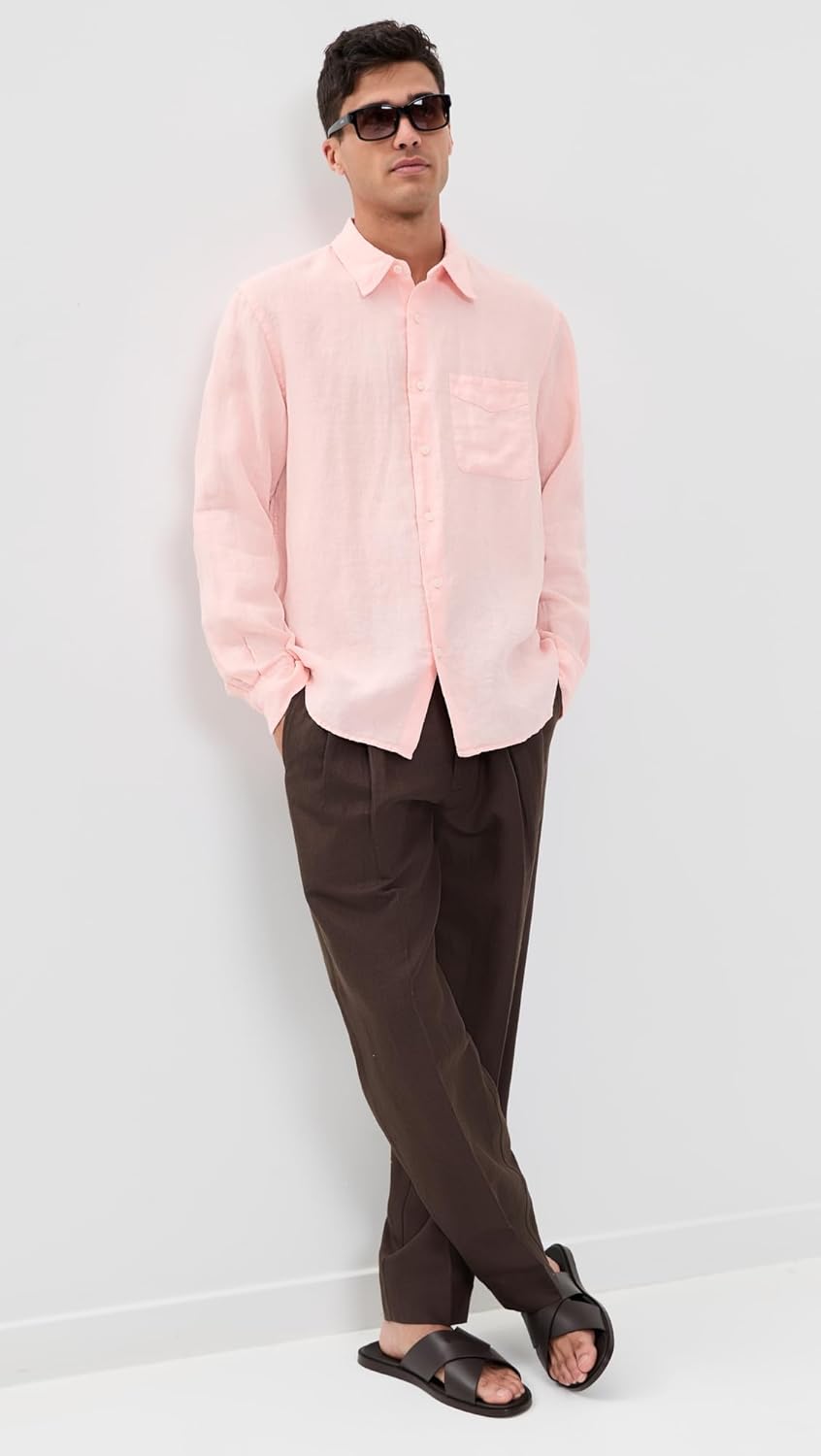 Madewell Men's Long Sleeve Linen Top