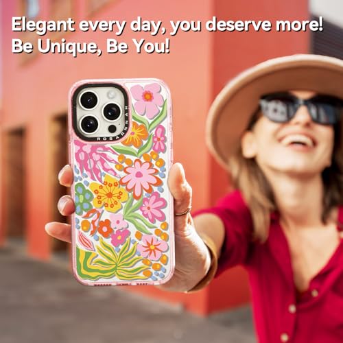 Coque iPhone 14 Pro Max motif passiflore rose en soirée - 6