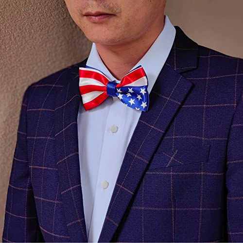 Image of Bow Tie for Men & Boys, Pre-Tied Bowtie Adjustable 9-18in, for Formal Tuxedo, Prom Party, Wedding