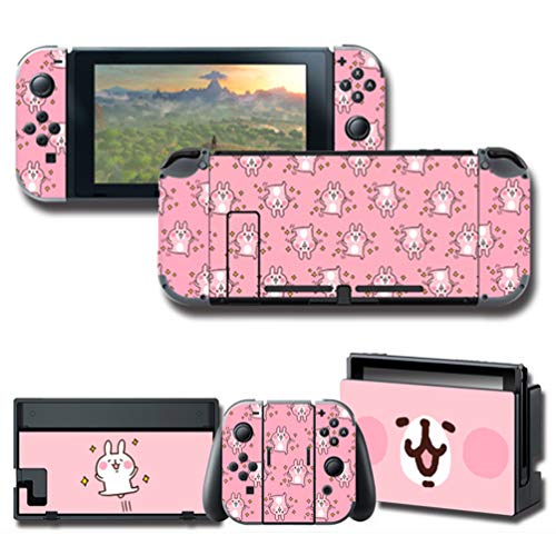 GilGames Protector Skin for Nintendo Switch, Wrap Cover Stickers Decals Full Set Protection Faceplate Console Joy-Con Dock