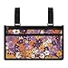 Cugasmaru Floral Purple Power Wheelchair Side Bag Armrest Pouch Double-Stitched Walker Pouch with Pockets Side Bag for Chair Most Wheelchairs, Walkers or Rollators
