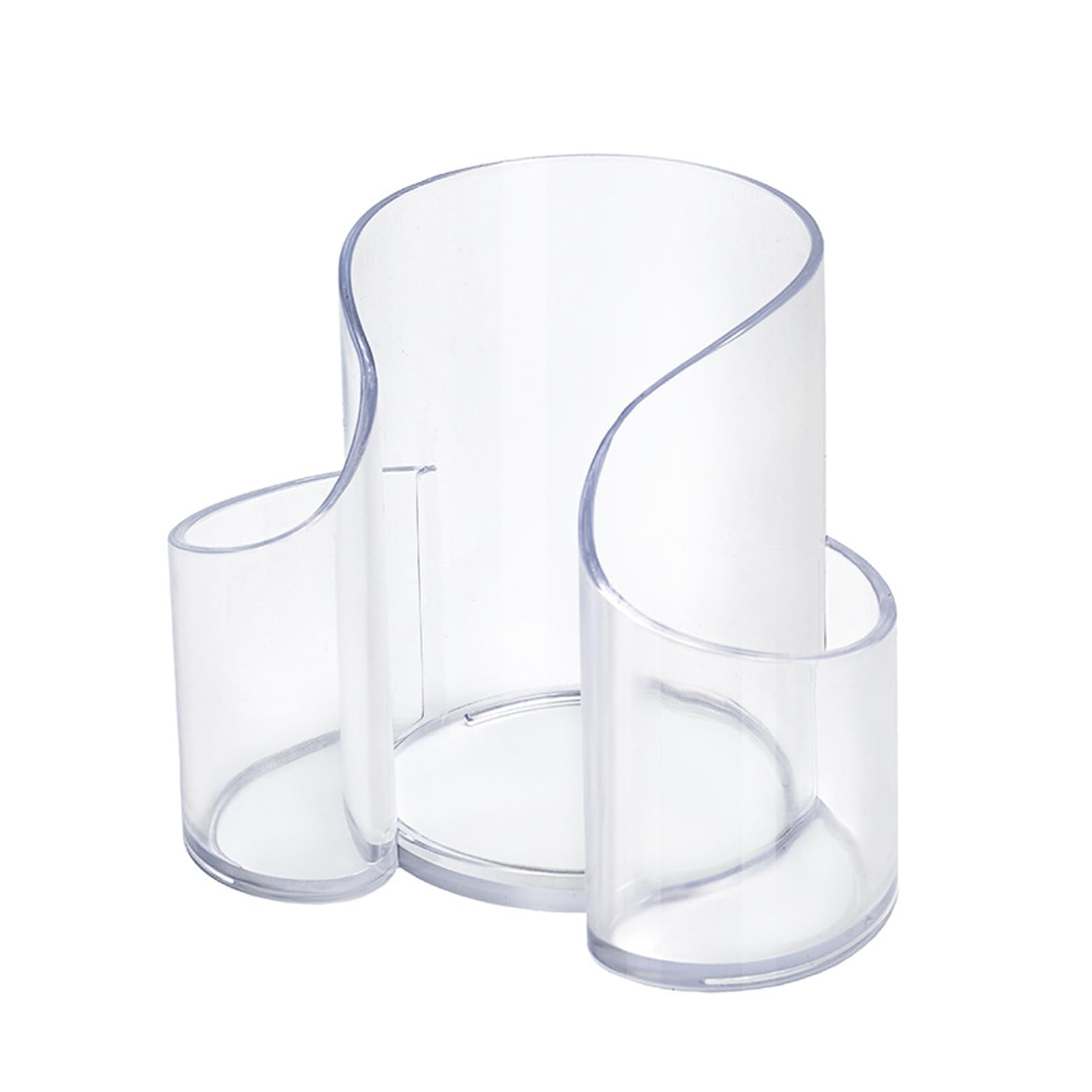 Sisyeuo Vertical Bathroom Organizers with Duals Compartments for Cotton Swabs, Floss & Cups Space Saving Vanity Storage Cotton Swab Dispenser