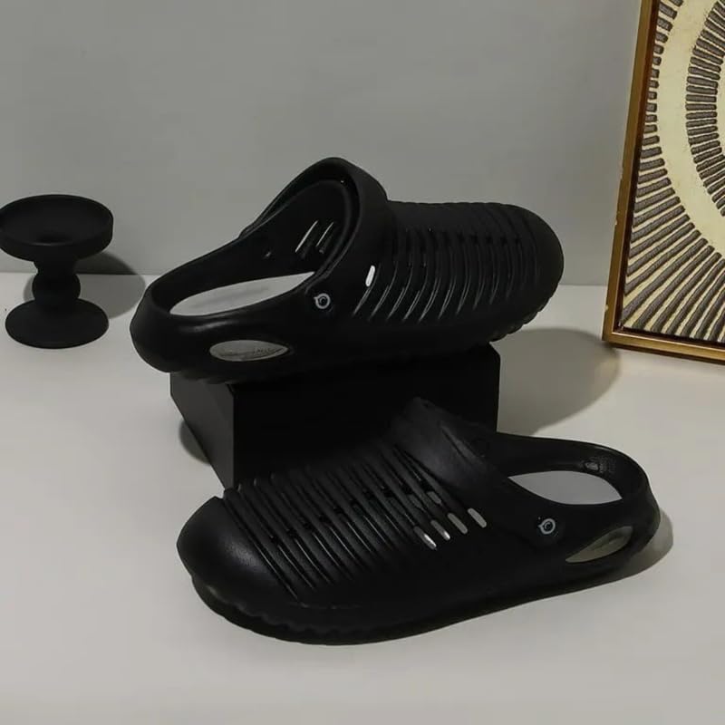 Image of Richmen Super Soft Stylish and Comfortable EVA Anti-Skid Men Sliders with Lightweight Cushioned Footwear Adjustable Back Strap Everyday Use Mules for Boys & Men's Clogs