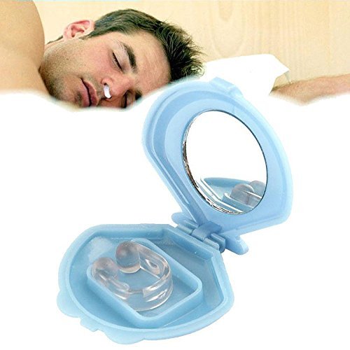 Treat Yourself and Your Bed Partner to a Silent Night : 1pc Anti Snoring Silicon Free Nose Clip Snore Stopper Device Health Sleeping Aid