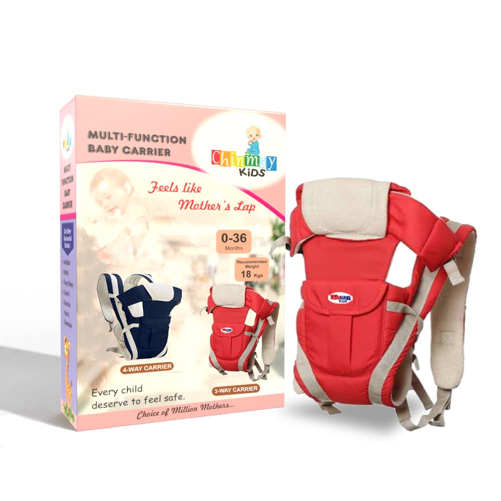 Chinmay Kids 4-in-1 Adjustable Baby Carrier Cum Kangaroo Bag/Baby Carry Sling/Back/Front Carrier for Baby with Safety Belt and Buckle Straps-image-41