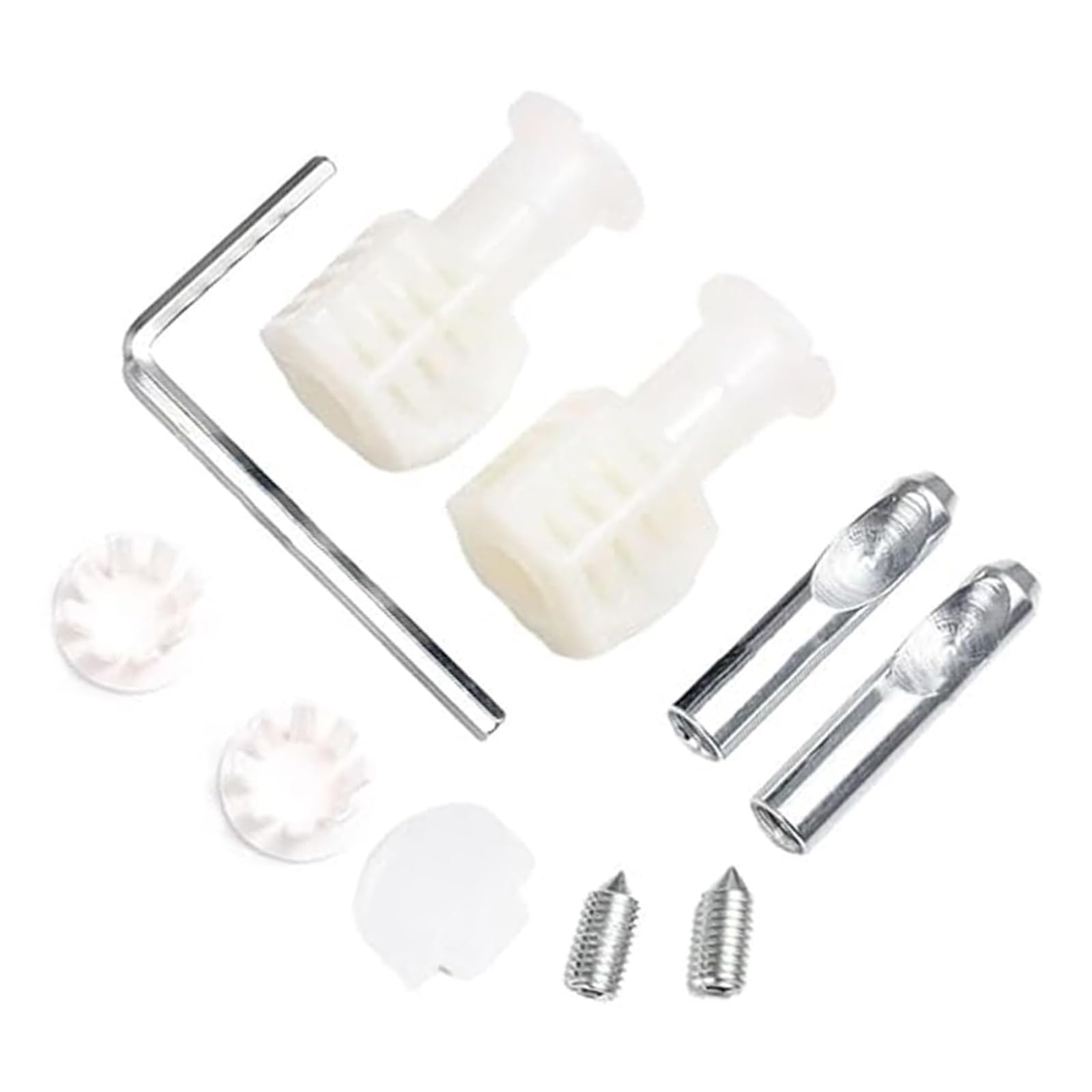 Buxuaaaa White Toilet Wall Hung Bidet Attachments Wall Mounted Toilet Fixing Screws Bolts Kits Bidets Attachment Fix Metal Bolt Bowl Accessory Connector Tool Fittings