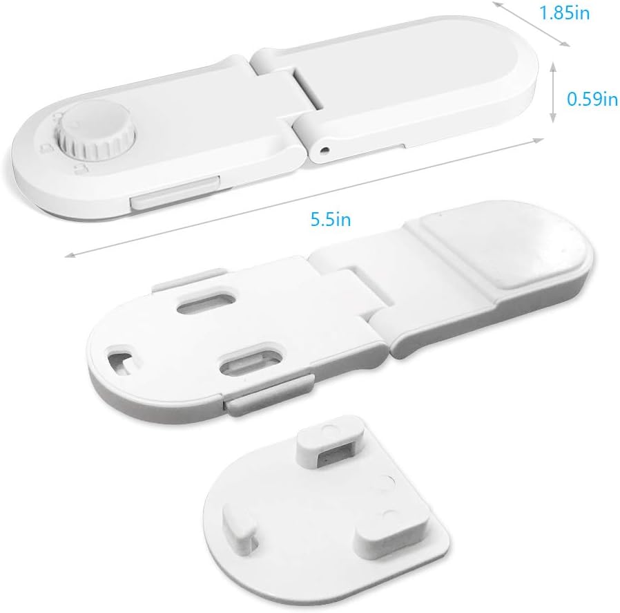 Child Safety Oven Door Lock - Oven Front Double Lock 3M Sticker-Universal Baby Proof Lock for Ovens, Cabinet, Stoves & Microwaves - No Tools Required - 2 Pack