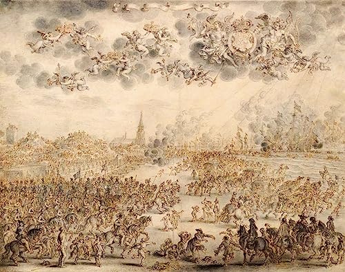 Peinture abstraite haut de gamme Le Départ de Charles II - Impression d'art Van de Venne