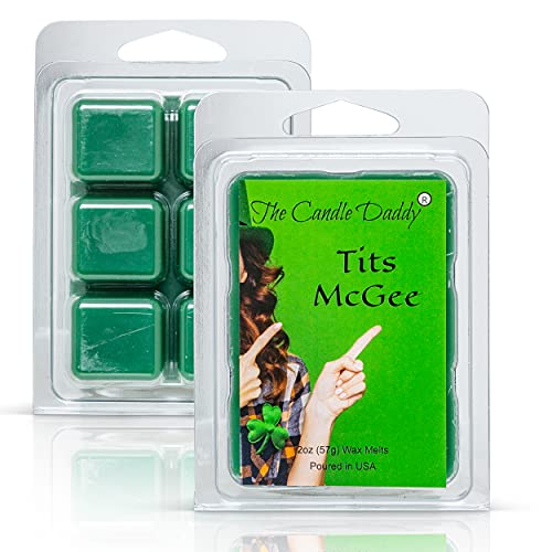 Tits McGee - St. Patrick s Day Edition - Irish Apple Ale Scented Melts - Maximum Scent Wax - 1 Pack -2 Ounces- 6 Cubes Unique Funny Gift for St Pattys Day Ireland Irish Women Men, Girlfriend Wife