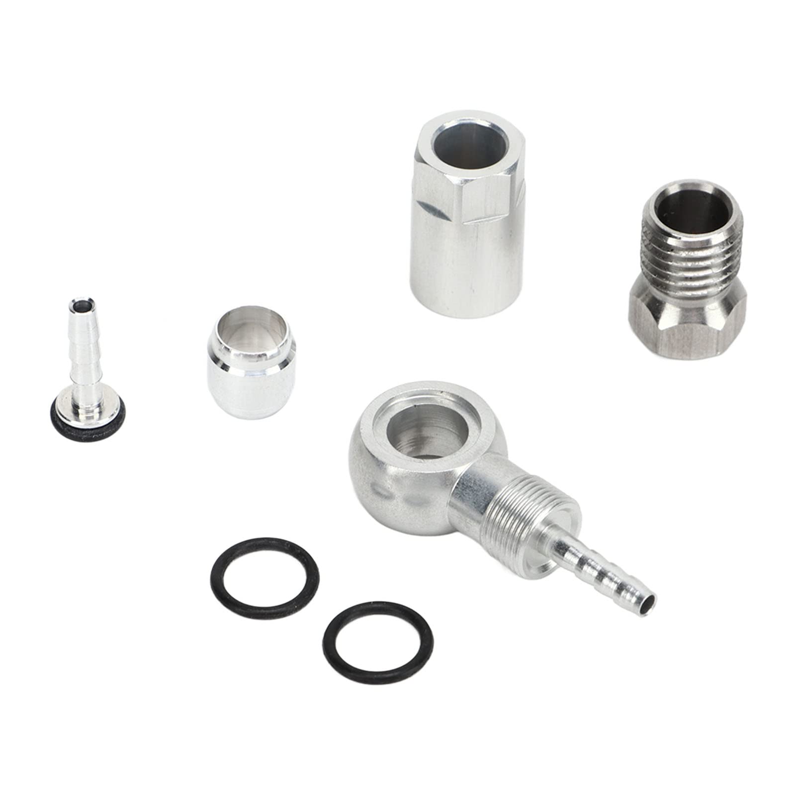 Alomejor Kit de Inserciones de Conexión de Oliva para Manguera Hidráulica de Bicicleta, Montaje de Inserción de Manguera de Freno para R1 R1R RR1 RX, Modificación DIY