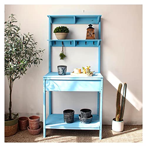 Banc de jardin et étagère à plantes à 4 niveaux en bois pour véranda