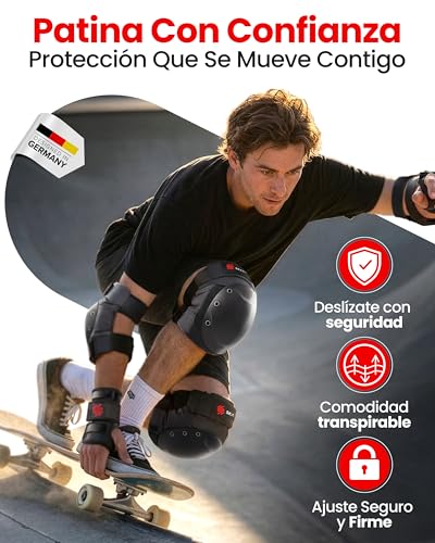 Protectores patines en línea cómodos que no rozan ni se bajan 2