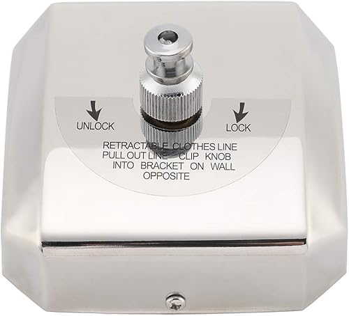 Miniatura 4 de Cuerda de lavandería cuerda de secado de ropa, línea de ropa retráctil cuadrada de acero inoxidable para ropa interior para hotel en casa