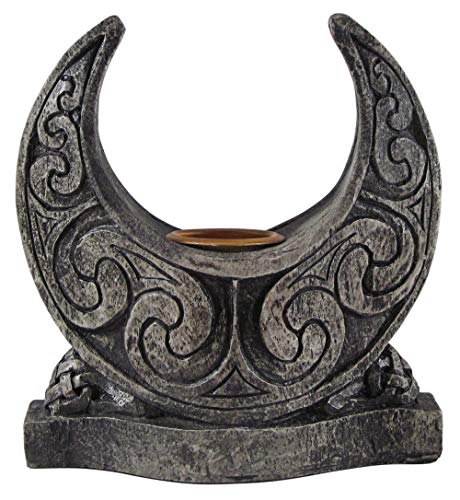 Moon Candle Holder Stone Finish #TOP2