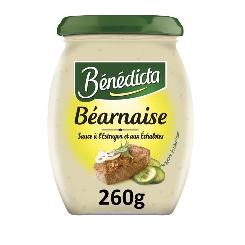 BENEDICTA - Sauce Béarnaise savoureuse pour sublimer vos plats - 260 g - Lot De 4 - Vendu Par Lot