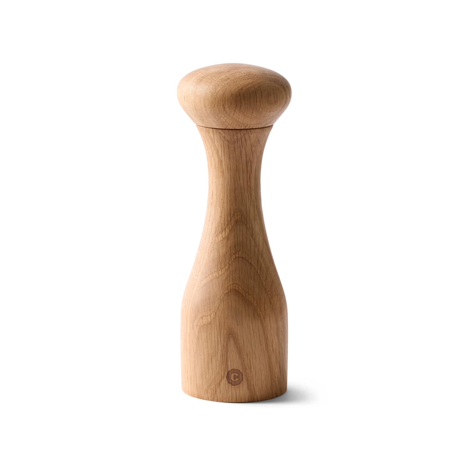 Crushgrind Lyon Gewürzmühle mit Keramikmahlwerk | Holz-Braun | Salz und Peffermühle mit verstellbarem Mahlgrad | Kräutermühle aus hochwertigen, nachhaltigen Materialien (Eiche, 19 cm)