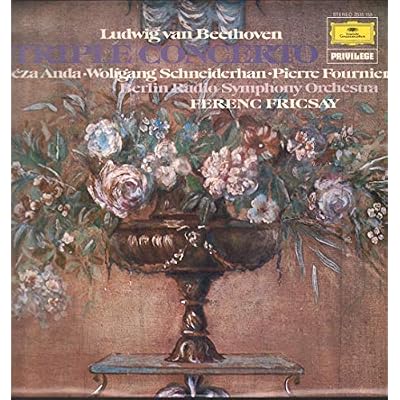 Tripelkonzert - Ludwig van Beethoven Geza Anda Wolfgang Schneiderhan Pierre Fournier - Radio-Symphonie-Orchester Berlin, Ferenc Fricsay LP