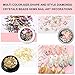 Nail Art Kit, WOVTE 15 Gel Acrylic Painting Brushes, 5 Dotting Pens, 12 Grids Nail Art Rhinestones, 2 Pack Colorful Diamonds Crystals Beads Gems Nail Art Decorations and 1 Tweezers for Nail Art DIY