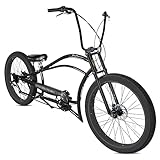 Versatile Terrain Adaptability: The MICARGI Boston GT7 Beach Cruiser Bike is equipped with 26 x 3-inch fat tires, designed for a variety of terrains, suitable for men, women, and adults with heights ranging from 5'4" to 6'4". Safe Riding: Crafted fro...