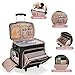 Prokva Rolling Teacher Bag with Wheels, Teacher Tote Bag with Detachable Trolley, Fits for 15.6