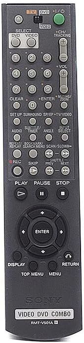 Replacement Remote Control Replace for TV/Audio/Projector for RMT-V501A for Sony Video DVD VCR Combo SLV-D281P SLV-D380P