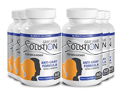 Saw Palmetto Hair Growth - Gray Hair Solution For Men And Women - Rid Of Gray Hair (6 Bottles 360 Capsules) #TOP26