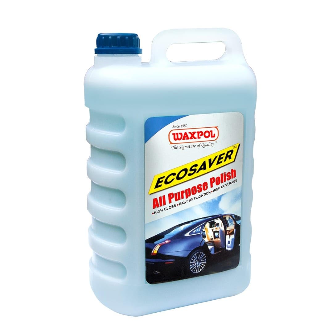 Waxpol Ecosaver All Purpose Polish 5L for Multi Surfaces to Protect Car & Bike Paint, Dashboard, Tyre, Rubber, Plastic & Leather