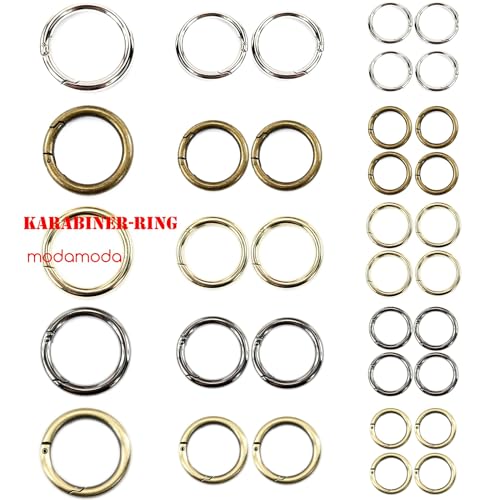 Anillo de mosquetón modamoda de redondo para colgar correas de carteras 3