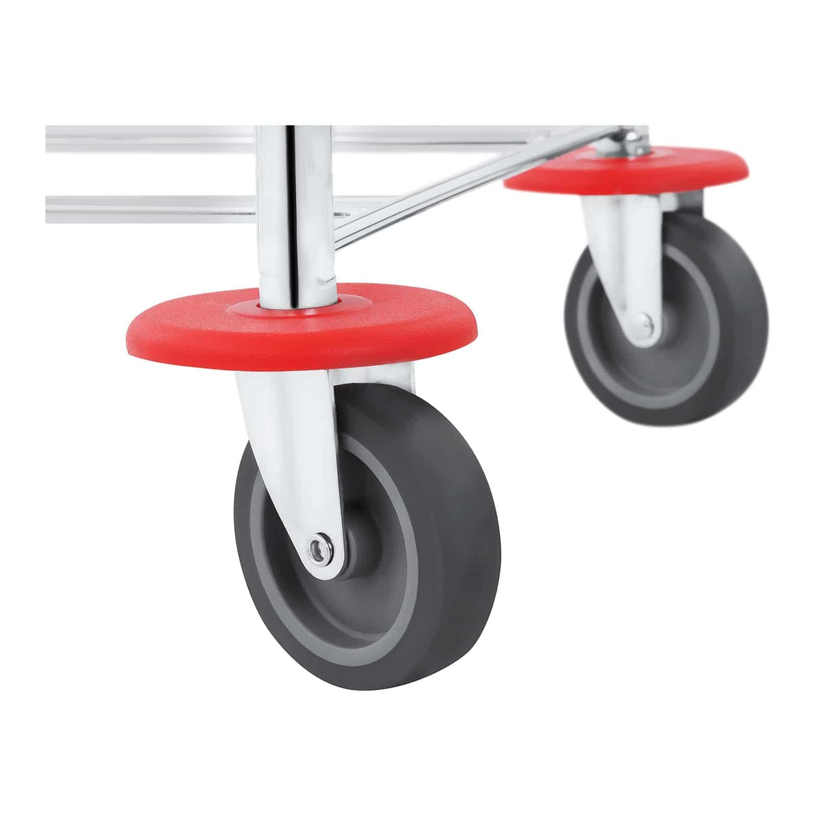 Secchio Lavapavimenti Professionale Con Strizzatore Secchio per Pavimento UNICLEAN 3 (2 Secchi, 48 L, Acciaio Cromato, Blu, Rosso)