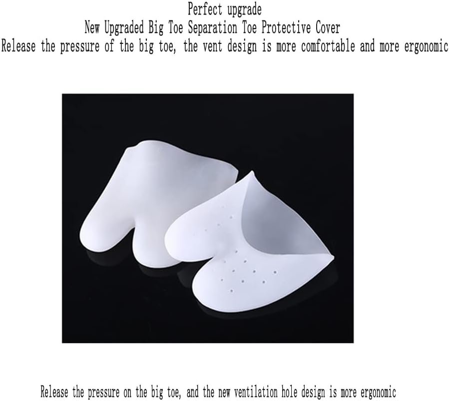 DEAVER Silicone Forefoot Pads Toe Separator,Pain Relief Shoes Insole Cushion Bunion,Hallux Valgus Corrector Straightener,Foot Care Tool