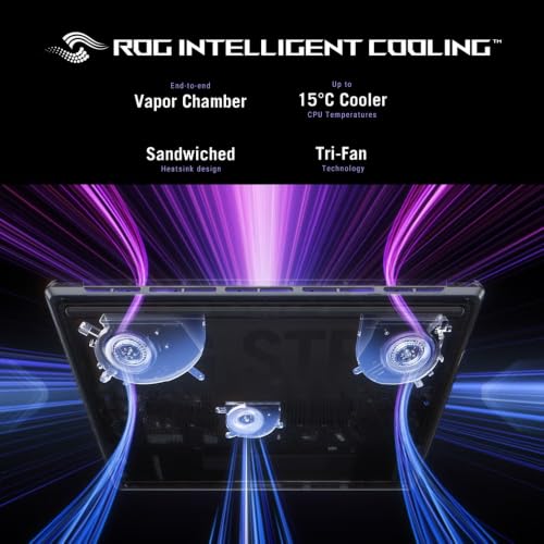 Image of ASUS ROG Strix G16 Gaming Laptop, 16 inch FHD+ 165Hz /3ms Display, NVIDIA GeForce RTX 5050 GPU, Intel Core i7-14650HX, 64GB DDR5, 4TB SSD, Wi-Fi7, ROG Intelligent Cooling, RGB Backlit KB, Windows 11 Pro