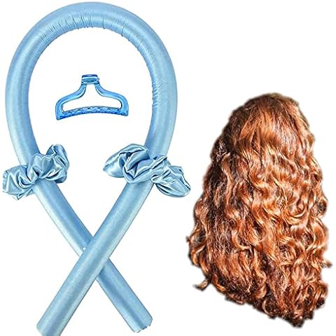 Curls without heat Foam heatless curlers Hair Curling Rod Rollers Heatless Curling Ribbon Curling Rod Headband Curler No Heat Make Hair Styling Tools For Long Medium Length Hair For Ladies Cover