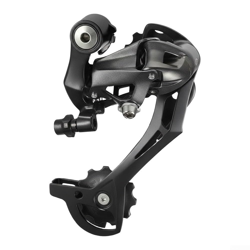Rear Derailleur for 8/9/24/27 Speed Bikes, Lightweight Aluminum Alloy Construction with Precise Positioning, Quiet Operation for Trail and City Riding, Black Color(M390)