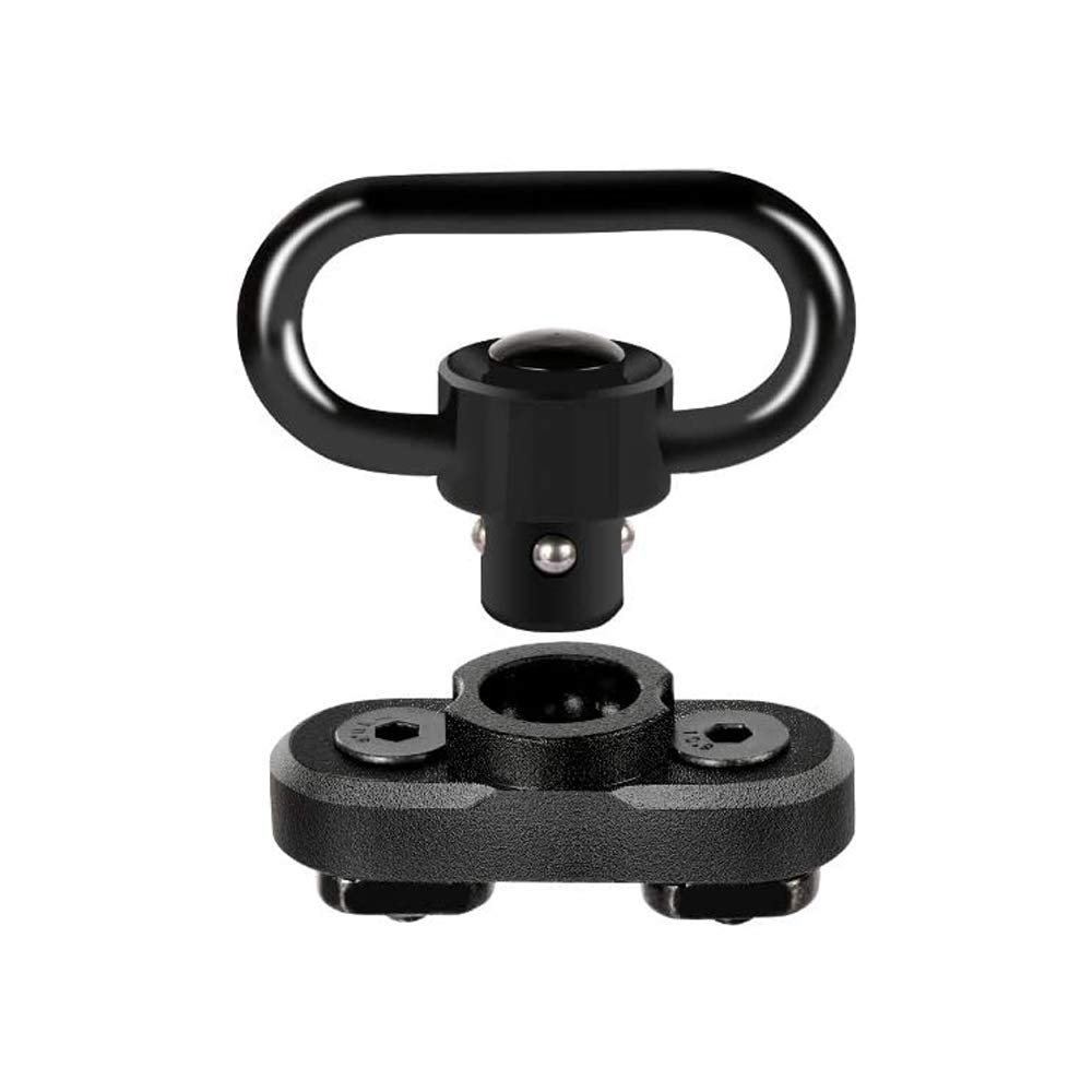 TPO Sling Swivel Mount Quick Detach Sling Attachment w/Push Button Compatible with Mlok System for 2 Point Sling (6PCS)
