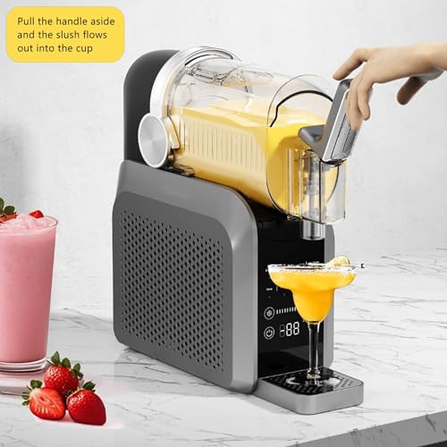 Slush Eis Maschine, Professioneller Slusheis Maschine für Zuhause in 15 Minuten, 1800-ml-Behälter mit 6 Voreingestellten Programmen, Kein Eis Nötig, Selbstreinigend – Bild 6