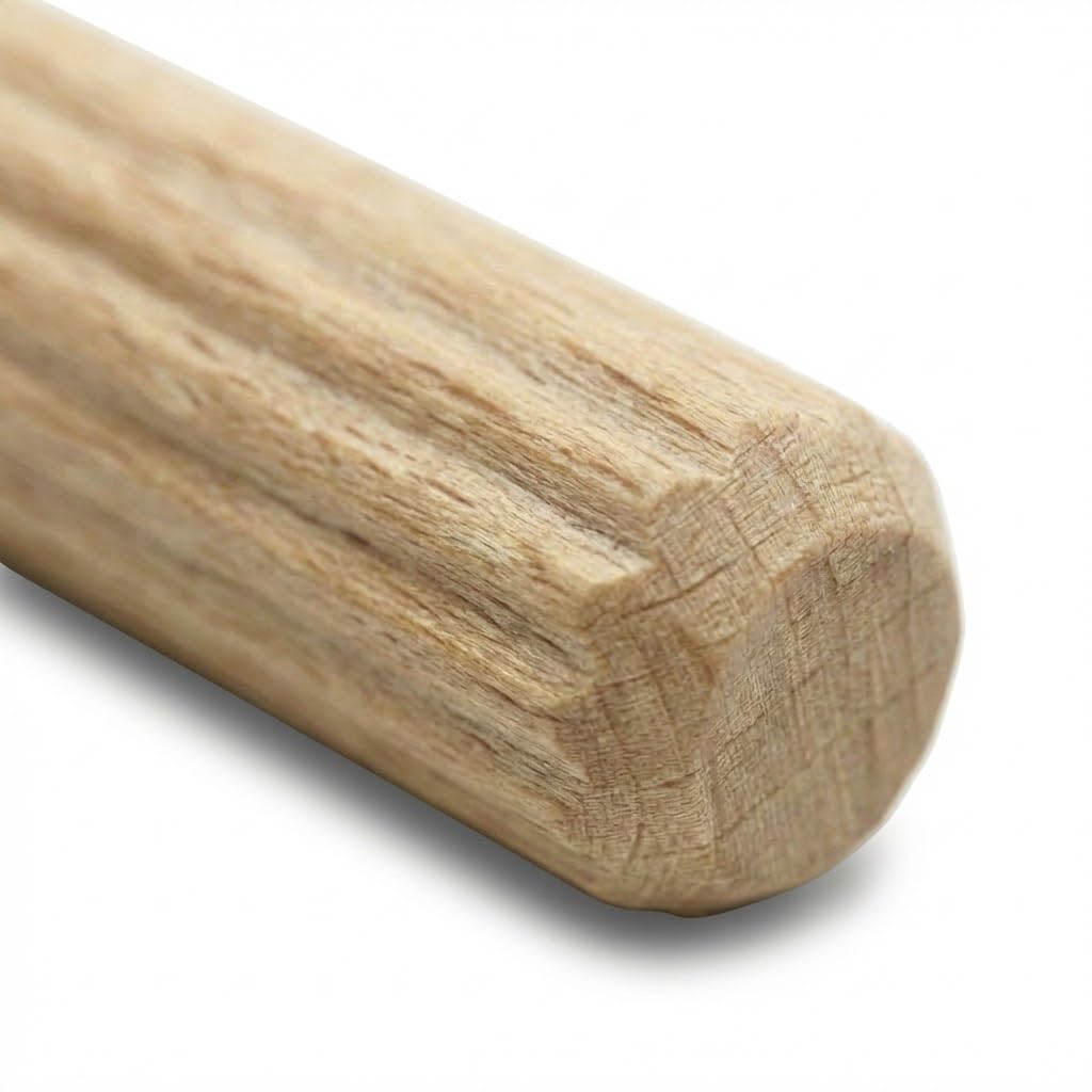 Chevilles En Bois De Hêtre Kabus – Cannelées, Tailles 6 à 12 Mm, Longueurs 25 à 100 Mm