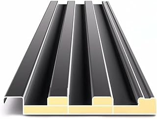 6 Packs Insulated Aluminum Roofing Panels - Gray Corrugated Roof Sheets for DIY Projects and Greenhouses(140cm)