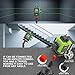 16 Lines Green Laser Level Kit -4x360° 4D Self-Leveling Cross Line Laser Level, Rotary Base and Accessories for Construction, Home Improvement and Picture Hanging,(Safety Class ll, <1mW power output.)