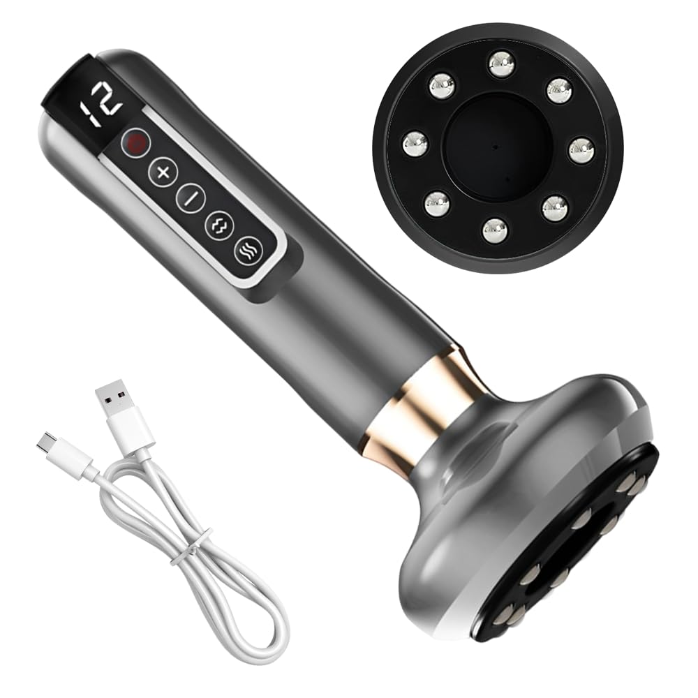 NAVESO Velora Massaggiatore Anti Cellulite, Velora Beauty Anticellulite, Massaggiatore Elettrico, Massaggia-tore Cellulite, Anti-Cellulite Vacuum Massagg-iatore Cellulite Corpo Gambe e Glute (Grigio)