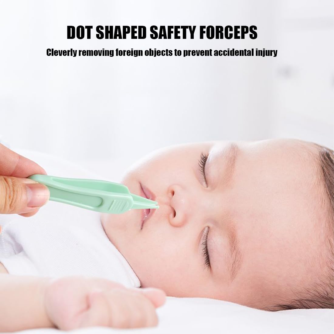 Pince à épiler pour Bébé Sécurité Douce et Sûre 4pcs