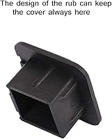 Vista 7 de XSTRAP STANDARD Cubierta de enganche de remolque de 2 pulgadas, tubo receptor negro, enchufe de enganche de remolque de 2 piezas